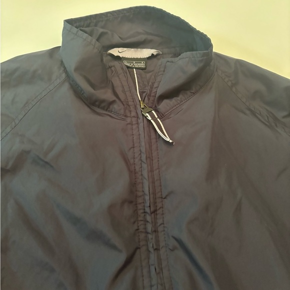 Nike Vintage Full-Zip Windbreaker Jacket Men’s L | Black | Retro Vent Back - Picture 2 of 8